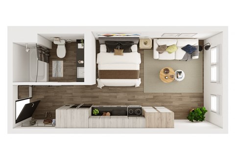 CHARTER, Studio, 1 Bath at Marina Square, Washington